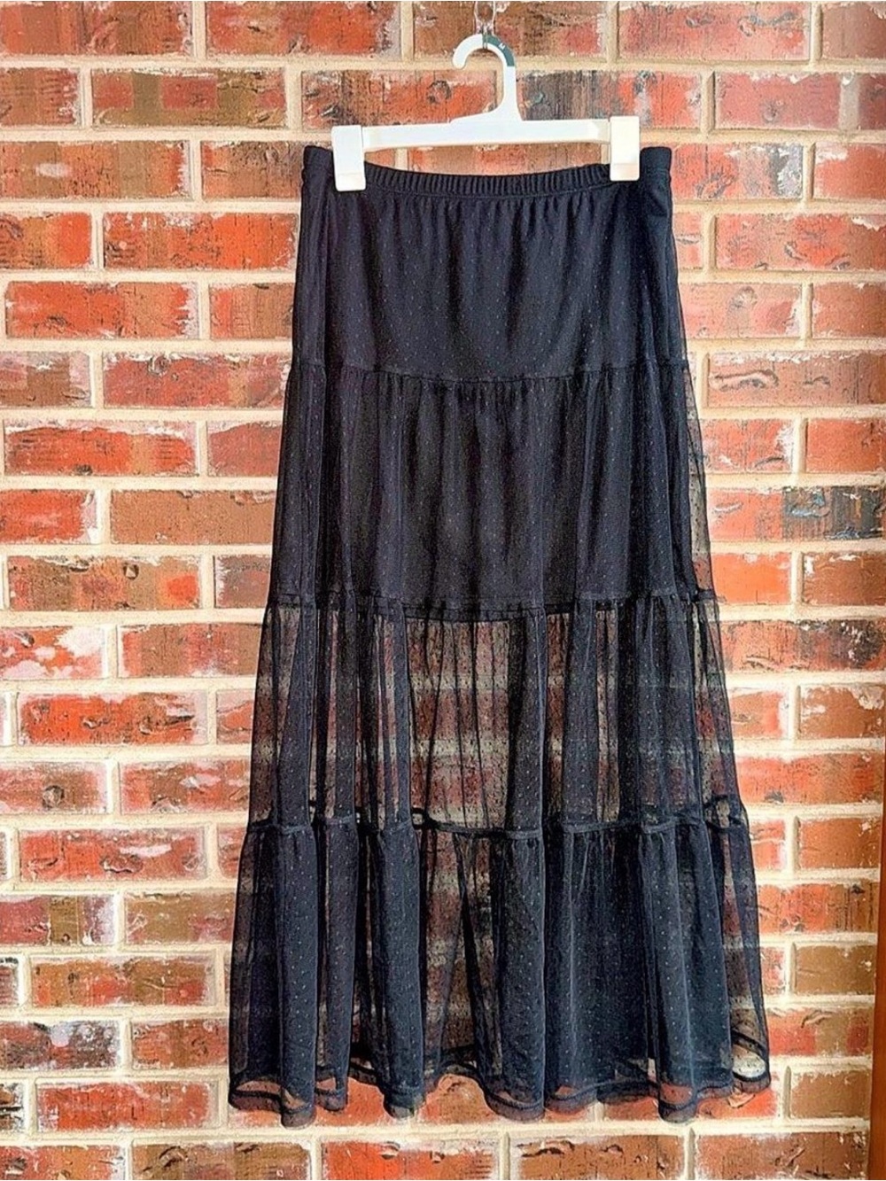 Wild Fable Sheer Black Maxi Skirt